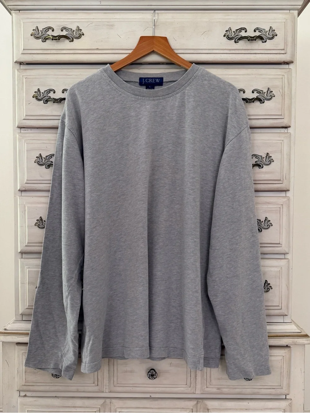 J. Crew Grey Cotton Long Sleeve Shirt